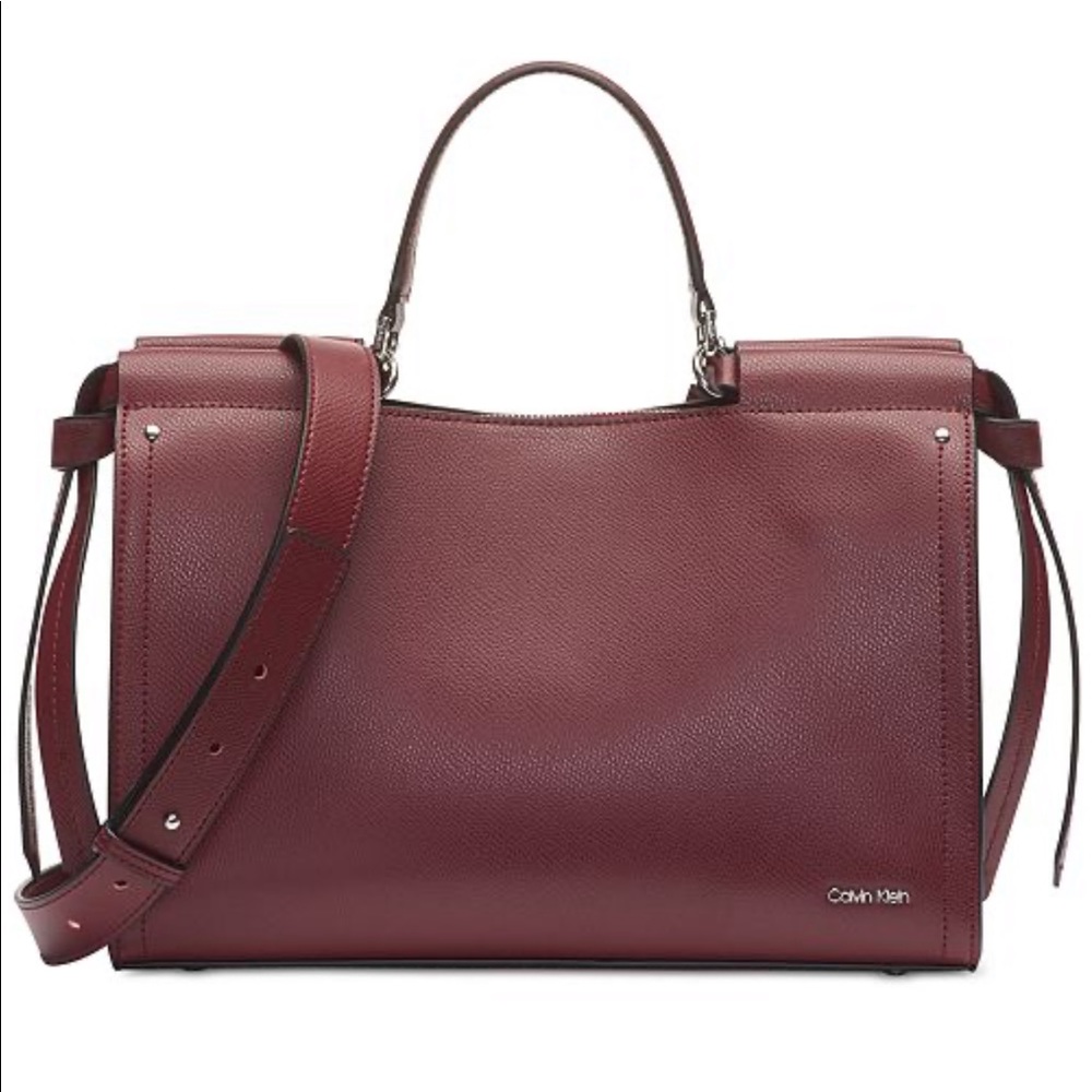 Calvin Klein Callie Leather Medium Tote
